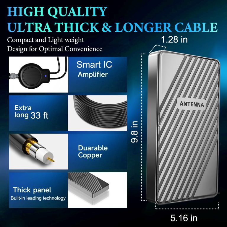 compact and small design don't let the size of this antenna for tv without cable discourage you! lt'stiny but mighty,; lt doesn't take up a lot of space; perfect to blend in with its surroundings and easy